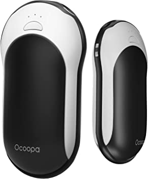 OCOOPA Hand Warmers Rechargeable, 10000mAh Electric HandWarmer, 15hrs Hands Heater, Portable Charger, 3 Levels Heating, Perfect for Golf, Hunting, Camping Gifts, H01