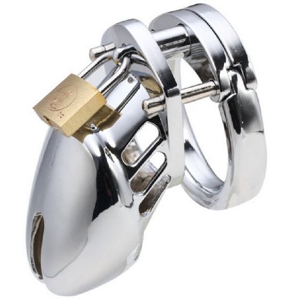 Sexysamba Stainless Steel Chastity Cage Male Chastity Devices Adult Toys (1.57 inch/ 4.0cm)