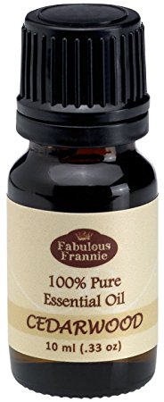 CEDARWOOD 100% Pure, Undiluted Essential Oil Therapeutic Grade - 10 ml. Great for Aromatherapy!