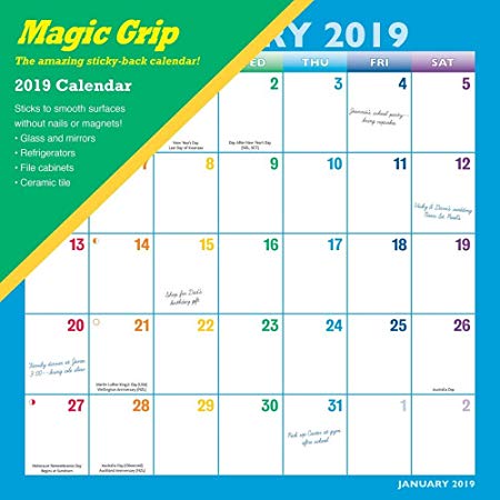 2019 Rainbow Magic Grip Wall Calendar, by Calendar Ink