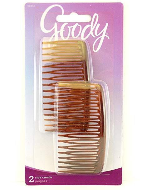 Goody WoMens Classics Mock Tort Comb, Side, 0.51 Inch, 2 Count