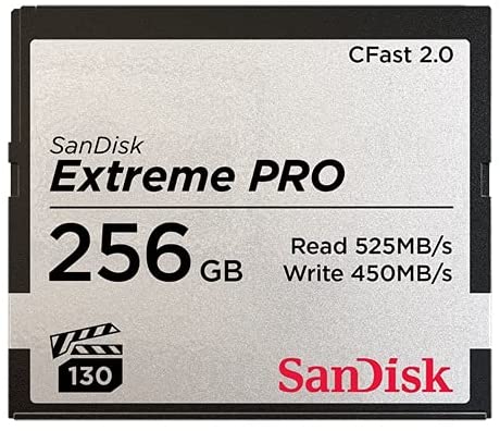 SanDisk 256GB Extreme PRO CFast 2.0 Memory Card - SDCFSP-256G-G46D