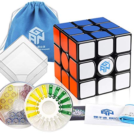 D-FantiX Gan 356 X Magnetic Speed Cube 3x3 Gan 356X Cube 3x3x3 Puzzle Toy (Numerical IPG Version)