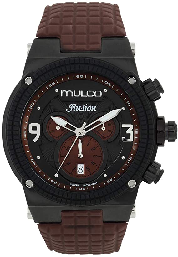 MULCO Unisex Ilusion Analog Display Swiss Quartz Watch - Multifunctional Silicone Band