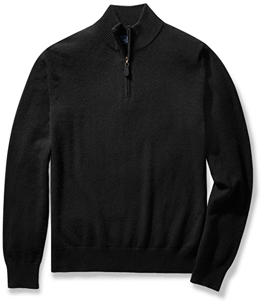 Buttoned Down Men's Cashmere Quarter-Zip Sweater