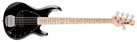 Sterling by Music Man S.U.B. Ray5 Electric Bass Guitar Black