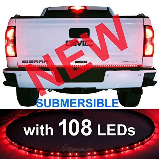 #1 New Version 60" Tailgate Light Watertight Silicone Strip bar with 108 LEDs SUBMERSIBLE