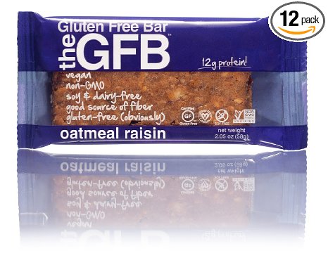 The GFB: Gluten Free Bar, Oatmeal Raisin, 2.05 Ounce (Pack of 12)