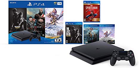 Holiday Ultimate Bundle Playstation 4 1TB Slim- Jet Black