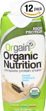 Orgain Organic Nutrition Shake, Sweet Vanilla Bean, 11 Ounce, Packaging May Vary
