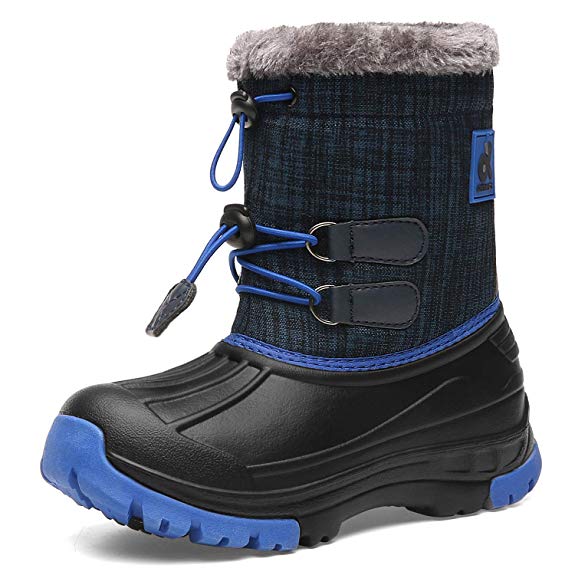 Kids Snow Boots Boys & Girls Winter Boots Lightweight Waterproof Cold Weather Outdoor Boots  (Toddler/Little Kid/Big Kid)