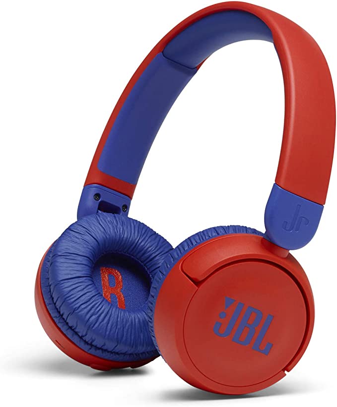 JBL JR310BT Kids On-Ear Wireless Bluetooth Headphones with up to 30 Hours of Playtime - Red (JBLJR310BTREDAM)