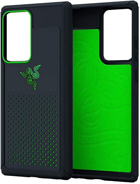 Razer Arctech Pro for Galaxy Note 20 Ultra Case: Thermaphene & Venting Performance Cooling - Wireless Charging Compatible - Drop-Test Certified 10ft/3m - Anti-Bacterial Coating - 5G Compatible - Black