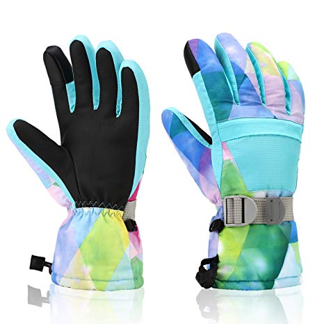 Ski Gloves, Yidomto Winter Waterproof Warm Touchscreen Snow Gloves Mens, Womens, Boys, Girls, Kids
