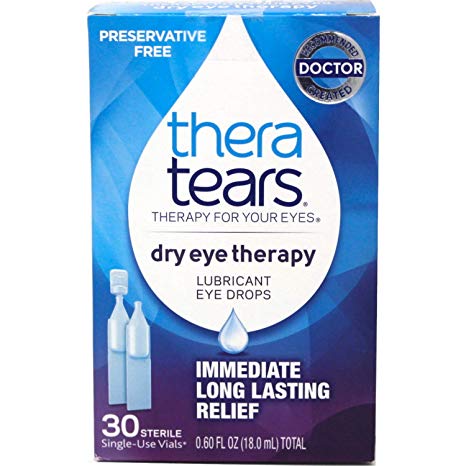 Thera Tears Lubricant Eye Drops, (pack of 2)