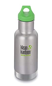 Klean Kanteen 12oz Kid Kanteen Classic Stainless Steel Water Bottle with Klean Coat, Double Wall Vacuum Insulated and Leak Proof Loop Cap (NEW 2018)