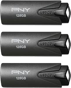 PNY 128GB Attaché USB 2.0 Flash Drive 3-Pack