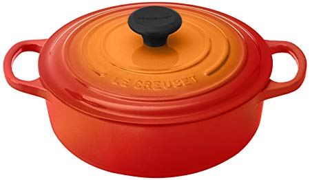 Le Creuset Signature Round Wide 3-1/2-Quart Dutch Oven, Flame