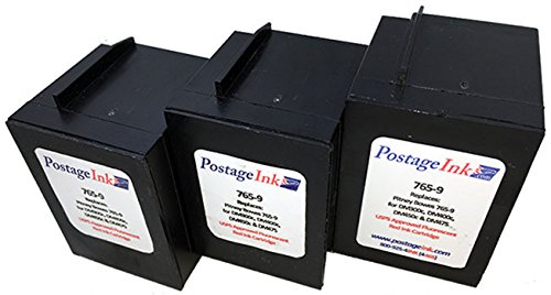 Pitney Bowes 765-9 (3-Pack) Red Ink Cartridge for DM300c, DM400c, DM450c Postage Meters