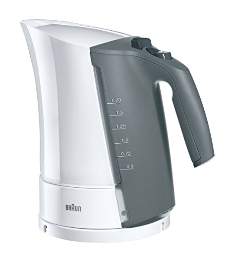 Braun WK300 1.6-Liter Electric Cordless Water Tea Kettle, 220-Volts, Grey/White (Not for use in USA or Canada)