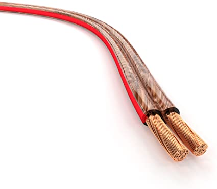 KabelDirekt AWG 14 Speaker Wire for Audiophiles and HiFi Systems - 14 Gauge Audio Wire, Speaker Cable, Oxygen-Free, 99.9% Purity Copper Wiring and Polarity Markings - 50 feet