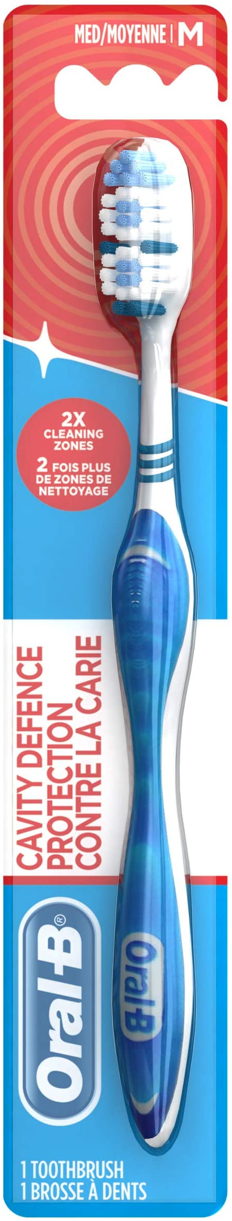 Oral-B Cavity Defense Toothbrush, Medium, 1 Count, packaging may vary