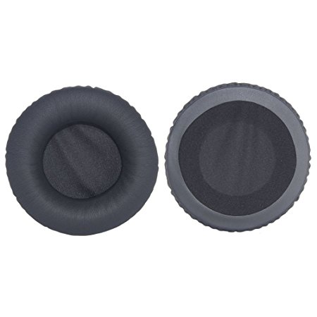 Bingle leather Ear Cushions Spare Replacement Ear Pads for Beyerdynamic Headphones DT880 DT770 DT860 DT990 AKG K270 K242 K271MK2 K240S K240MK2 K272HD Pandora Hope VI(1Pair Black)