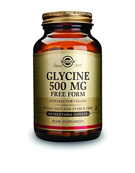 Solgar Glycine Vegetable Capsules, 500 mg, 100 Count