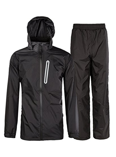 Rain Suit For Men Waterproof Hooded Rainwear (Jacket & Trouser Suit)