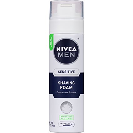 NIVEA Men Sensitive Shaving Foam 7 Ounce (Pack of 6)