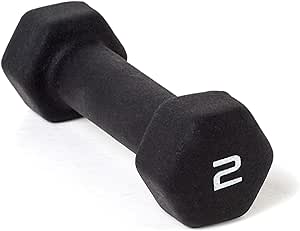 CAP Barbell Black Neoprene Coated Dumbbell Weights | Single