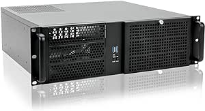 RackChoice 3u Rackmount Server Chassis MATX/Mini-ITX 3x5.25 Support ATX PSU with Either top or Side Cooling