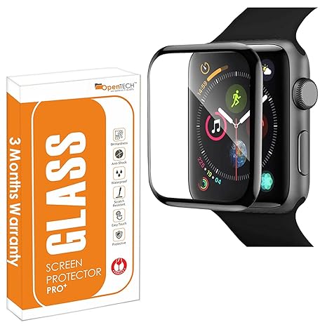 OpenTech® Unbreakable Flexible PET Screen Guard Protector Compatible for Apple Watch Series 8 and 7 (45mm) Edge to Edge Coverage with Easy Installation kit