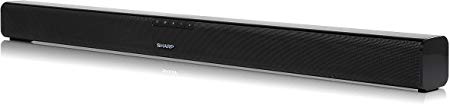 Sharp HT-SB110 90W 2.0 Slim Wall Mountable Soundbar with Bluetooth, HDMI ARC/CEC & Remote Control - Black
