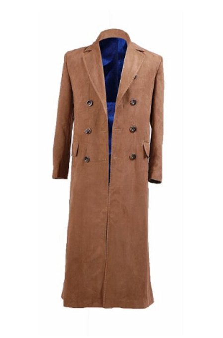 Doctor Who Cosplay Costume Dr Brown Trench Coat New Version By CharmingCoco