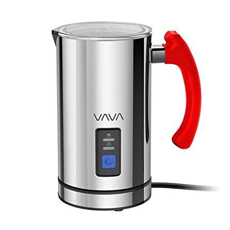 VAVA Milk Frother Electric Liquid Heater with Hot Milk Functionality, Stainless Steel Electric Milk Steamer for Latte, Cappuccino, Hot Chocolate (FDA Approved)