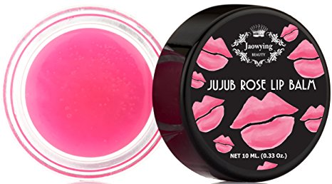 Rose Lightening Lip Treatment - Rich Shea Butter Lip Balm, Goes on Clear, Softens, Hydrates, Nourishes & Lightens Dark Lips - Net 0.33 Oz (10 g.)