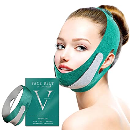 Face Slimming Strap, Double Chin Reducer, V line face lifting belt for improving Sagging skin, Anti Wrinkle and firming skin