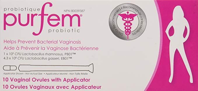 PurFem Probiotic 10 Vaginal Suppositories