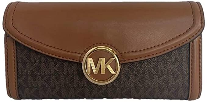 Michael Kors Fulton Large Flap Continental Wallet (2019) - Brown