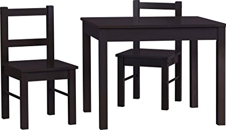 Cosco Hazel Kids Table and Chairs Set Espresso