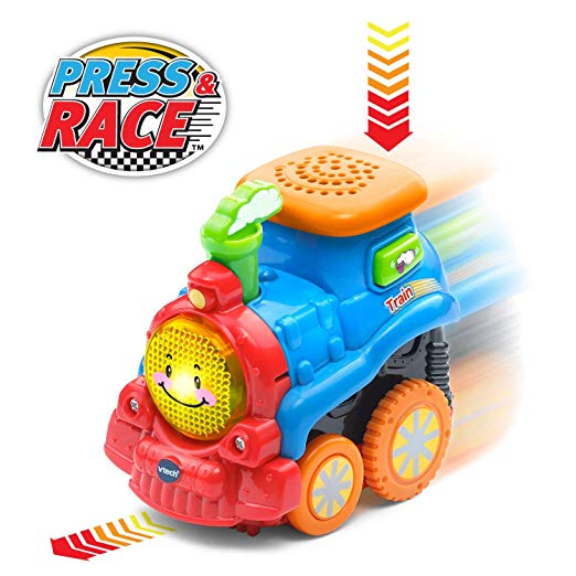 VTech Go! Go! Smart Wheels Press and Race Train, Multicolor