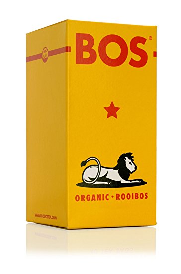 BOS: 80 amazingly tasty, Unbleached Tea Bags of 100% Organic, Natural and ZERO Caffeine South African Rooibos - Free of preservatives and rich in anti-oxidants, electrolytes and essential minerals