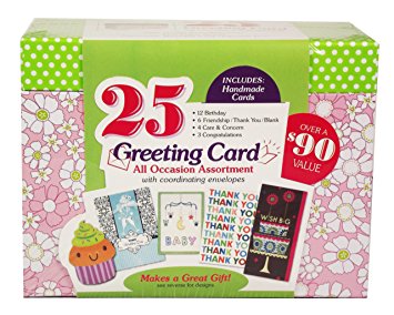 Paper Magic All Occasion Handmade Greeting Card Assortment in Keepsake Organizer Box, 25 Cards (2333225)