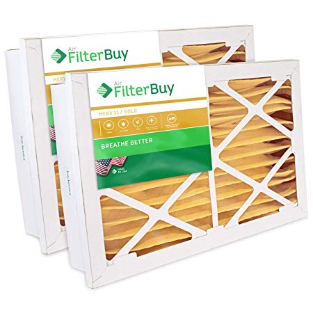 FilterBuy 20x30x5 Grille Honeywell FC40R1029, FC35A1068 Compatible Pleated AC Furnace Air Filters (MERV 11, AFB Gold). 2 Pack.