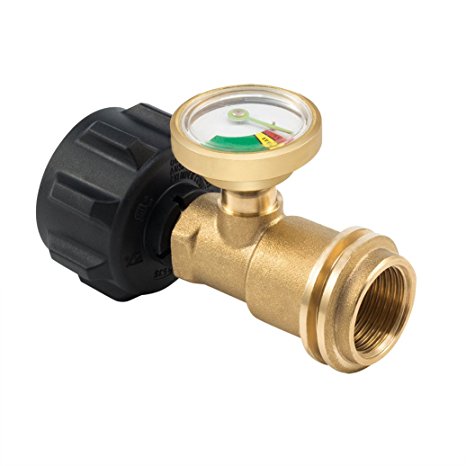 Propane Gas Guage meter, Tank Gauge/Leak Detector Brass Lead-free Propane Tank Cylinders Gas Pressure Meter, By E-Starlet