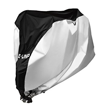 Bike Cover ELINP Outdoor Waterproof Bicycle Covers with Lock Hole