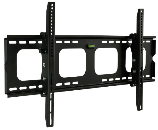 Mount-It MI-303L Premium Tilting TV Wall Mount Bracket for 40 - 70 inch LCD LED or Plasma Flat Screen TV - Super-strength Load Capacity 220 lbs - 15 Degree Tilt Mechanism Up and Down Max VESA 850x450 with FREE 6 ft HDMI cable