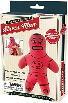Perfect Life Ideas Flexible Stress Man Reliever Great for Calming The Hands and Mind Styles Vary- Durable Human-Shaped Stress Relief Toys for Reducing Anxiety and Tension 4.75 Inches Long