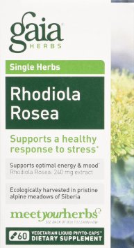 Gaia Herbs - Siberian Rhodiola Rosea 60 capsules